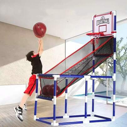 Kids Basketball Hoop Arcade Game, With 2 Balls, Includes Air Pump- Indoor Outdoor Toy Basketball Shooting System, For Toddlers And Children Fun For All Ages - Kids Toys Sports Game For Boys And Girls