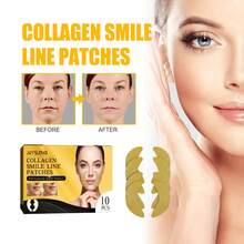10PCS Collagen Smile Patch To Lift Skin, Tighten Face, Fade Wrinkles, And Smooth Wrinkles - Yellow - View 8