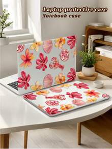 1 Piece, Shrimp And Lily Pattern | Frosted Acrylic Ultra-Thin Laptop Case | Compatible With Air13 2025/Pro16 M3 M2 | Anti-Fingerprint, Shockproof, And Heat Dissipation In One | Essential Protective Case For Office And Study