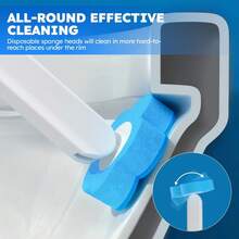Disposable Toilet Brush Head Replacement, Toilet Cleaning Brush Replacement Head, Thorough Cleaning, Bathroom Cleaning Brush Head, Cleaning Product Accessories - Disposable Toilet Brush Heads In 3 Colors (yellow, Blue, Purple) - View 6