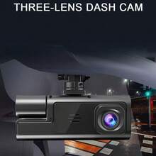 3-Camera Dash Cam For Cars, Driving Recorder, Front And Rear 1080P Full HD, 5GHz Dash Cams In Car Camera Three Lens Dashcams For Cars Front+Cabin+Rear Night Vision, 170°Wide Angle, Loop Recording,Car Accessory Dash Cam With Reversing Image Parking - A - Ver 5