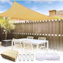 CYPNToldo de Sombra Comercial Curvado para Exterior Cubierta de Sombra de Arena Rectangular Resistente Permeable 185GSM Tela de Sombra para Patio Jardín Arenero 3 * 2.5 MetrosFashion - 226999174 - Ver 9