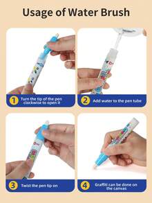 Large Easter Bunny Magic Water Drawing Mat, Early Childhood Art Development Toy, Reusable Doodle Pad, Reveals Patterns When Wet, Children's Art Enlightenment Toy, Carnival Gift For Boys And Girls - Multicolor - View 8