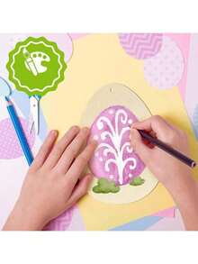 30 pièces Œufs de Pâques en bois creux DIY, convenant pour la décoration de rassemblements familiaux de Pâques, peinture de cadeaux, décoration de Pâques, œufs décoratifs de Pâques, convenant pour le rebord de fenêtre, la chambre, le salon, le bureau, la salle de classe et d'autres occasions, décoration artisanale pour les rassemblements familiaux, Joyeuses Pâques. - Cadeau de peinture de décoration de Pâques - Voir 7