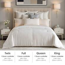 Comfortable And Luxurious Down Comforter Instead Of White Duvet Core, Quilted And Fluffy, Suitable For All Seasons, Suitable For Families, Hotels, Homestays, 2026 New Year Gift (Only One Bed Duvet Core) - trắng - Xem 5