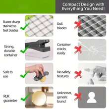[Vegetable Slicer] 16-In-1 Vegetable Chopper,Multifunctional Vegetable Cutter 16-In-1 Vegetable Chopper Potato Shredder With Container Space-Saving Kitchen Gadgets  Professional Onion Chopper, Multi-Functional Food Chopper, Kitchen Vegetable Slicer And Dicer, Vegetable Chopper With 8 Blades, Carrot Chopper With Container - 綠色 - 查看 8