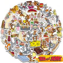 TOM AND JERRY. 50pcs Cartoon Stickers, Waterproof Cat And Mouse Anime Stickers, Suitable For Teenagers And Adults, Cute Anime Stickers, Can Be Used For Decorating Scrapbooks, Laptops, Guitars, Luggage, Classroom Rewards [Official Authorization] School Supplies - Multicolor - View 11