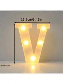 6.3IN Decorative Led Light Up Number Letters, White Plastic Marquee Number Lights Sign Party Wedding Decor Battery Operated Number - Multicolor - View 27