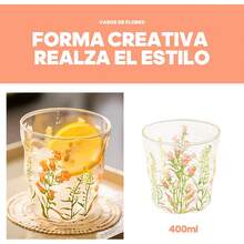Taza de café y té,Taza de zumo,cristal borosilicato con bonito estampado de flores,Resistente al calor y al frío,Regalo para cumpleaños Navidad (campanadas) - campanadas - Ver 7