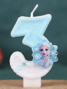 艾莎公主系列生日蜡烛，派对氛围蜡烛，生日派对礼物，0-9数字生日蜡烛 - 彩色 - 查看 20