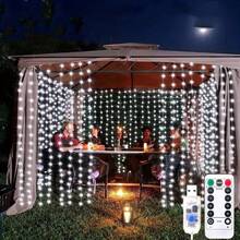 1pc 8 Modes USB Powered Atmosphere Light String, Decoration For New Year, Valentine's Day, Wedding, Bedroom, Birthday, Holiday Party, Indoor Window (Remote Control Batteries Not Included) - USB Curtain Light - View 25