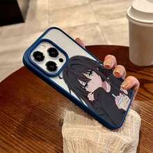 こちらの日本アニメスタイルの黒髪青目の女性コーヒーカップタイプスマホケースは、Apple製品のプレミアム感を際立ったたせ、シンプルなスマホ体験を提供し、黄色ばみがなく、マグネット式の開閉で、17、16、15、14、13、12、11 Plus、17 Pro、17 Pro Max、17 Air、および17シリーズと互換性があります。 - ブラック - チェックする 3