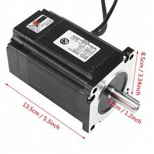 HSS86 Hybrid Servo Driver NEMA34 ClosedLoop High Speed Stepper Servo Motor 8N.m 0~1000RPM - Negro - Ver 2