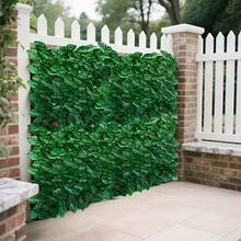 1 st, 1 m/3 meter, högkvalitativ konstgjord murgröna i insynsskydd, UV-resistent staket med konstgjorda gröna löv, lämplig för trädgård, gräsmatta och landskapsdekoration - ingen vattning krävs, enkel installation, frisk luft, lågt underhåll, perfekt för uteplats, balkong, festdekoration, fotbollsplan, examensceremoni, inomhus-/utomhusväggdekoration och lyxvilladekoration året runt - Multifärgad - Visa 3