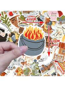 50PCS Warner Bros Officially Licensed Harry Potter Hogwarts Vinyl Stickers Waterproof Decals For Water Bottle Laptop Phone Car Christmas Birthday Gifts - Multicolor 1 - View 4