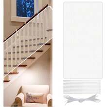 Malla de  para Niños, Red de Protección para Escaleras, Barandales, Malla para Perros, Balcones y Patios, 3 m x 77 cm, Fácil Instalación, Uso Interior y Exterior (Blanco, 3 m x 77 cm),39835486 - Azul Marino - Ver 1