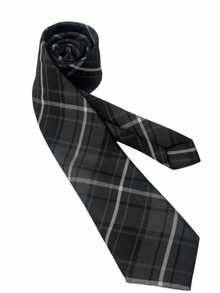 1pc Classic Striped JK Uniform Tie, Suitable For Students And Teenagers, British Plaid Pattern, Cosplay Party Tie Accessory, Suitable For Women's Dresses And Christmas Decorations - Smoke Gray - View 2