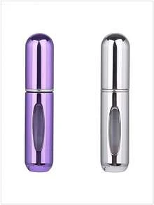 1个/2个/3个/4个/5个装 5毫升便携式迷你香水可填充喷雾瓶，配有香水泵头，适合旅行和户外使用