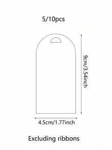 5/10张亚克力婚礼座位卡，优雅拱形设计 - 空白姓名牌，适用于婚礼、新娘送礼会、招待会 - 耐用派对装饰、婚礼礼物、招待会装饰 - 彩色 - 查看 3