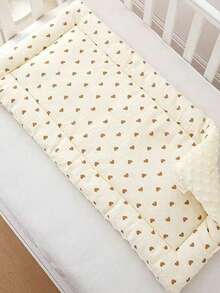 新生儿婴儿床豌豆绒小号床垫 - 彩色 - 查看 2