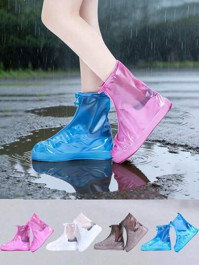 Drawstring Zipper Pvc Rainproof Shoe Covers | Top-Rated Waterproof Anti-Slip Shoe Protectors | Thickened Wear-Resistant Reusable Unisex Silicone Shoe Guards With Waterproof Layer | Various Sizes Available, Universal Fit For Men & Women | Perfect For Rainy Days, Outdoor Travel, Camping, Hiking, Spring Summer Picks, Brides Maid Gifts, Room, Bedroom Decor, Bedroom Decor, Beach, Travel, For Men, For Women, Vacation,Women's Day,Travel Essentials,Wedding Favours,Y2k,Bedroom,Car Acessesories Women,Kitchen Deccor