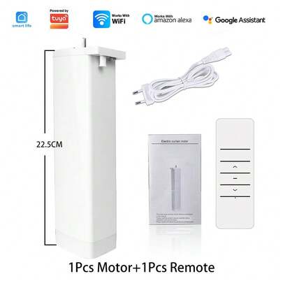 涂鸦智能WiFi电动窗帘电机，支持远程智能生活APP控制，可语音助手Alexa