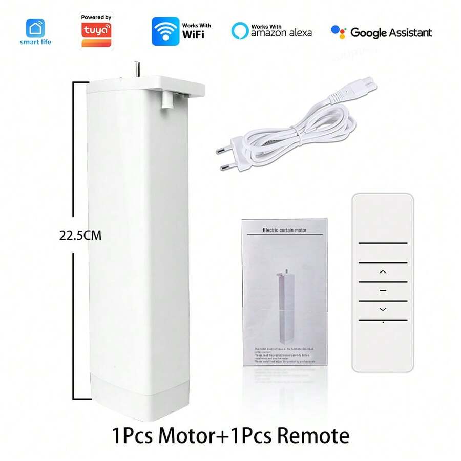涂鸦智能WiFi电动窗帘电机，支持远程智能生活APP控制，可语音助手Alexa - Tuya Wifi Motor + Remote - 查看 1