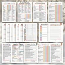 1 Aesthetic ADHD Cleaning Plan Spiral Notebook, Household Cleaning Schedule And Checklist, Daily/Weekly/Monthly/Annual Household Notebook, Professional Housekeeping Management Journal For Housewives - 1個 - 查看 5