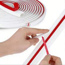 1条6米/3米门密封条 - 自粘橡胶D型泡沫密封条，适用于门窗，隔音防撞胶带 - 彩色 - 查看 18