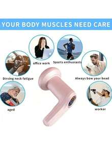 五头手持按摩器，腹部、腰部、腿部、手臂、臀部按摩器，多功能振动按摩器，适用于全身，是居家健身和送礼的理想选择。 - 彩色 - 查看 8