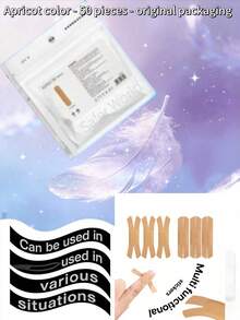 150/50/15片装手指防水贴片，X型绷带，中等张力，不对称包扎，透气，轻便，适用于各种场合 - 彩色 - 查看 14