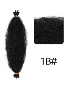 African Marley Braid Giant Handmade Faux Locs Crochet Curly Dreadlocks Fluffy Braids African Style Synthetic Wig - Multicolor - View 13