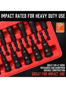 Juego de 15 piezas de llaves de impacto de alta calidad, juego de llaves de 1/4 de fuerza, un kit de herramientas de reparación de alta calidad imprescindible para las familias. Diseño de múltiples enlaces, duradero y resistente a la oxidación. Material forjado a alta temperatura, duradero y confiable. - Multicolor - Ver 5