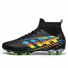 Men's Football Shoes, Girls' And Boys' Football Shoes, Sturdy Football Sports, Outdoor Training Shoes Artificial Ground Soccer Shoes And Sports Shoes - Black - View 16