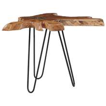 vidaXL Tavolino basso 70x45 cm Legno massello e legno poliuretanico - Multicolore - Visualizzare 8