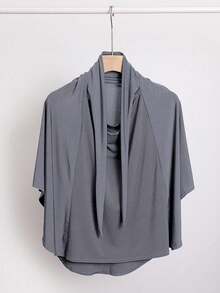 1pc Women's Convenient Tie-Up Muslim Hijab Prayer Jilbab Face Cover Underscarf, Dual-Use For Daily Wear Hijab Outfit - Multicolor - View 12