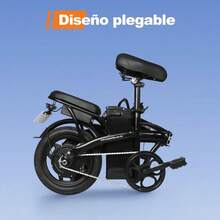 POP SHOPE S6 Electric Bicycle 35Km/H Max Speed 35Km Max Autonomy 10.4AH/48V Battery Capacity 120Kg Load Capacity with 2 Seats Foldable Bicycle with a Free Basket. - Nrgro - Ver 8