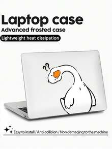1 Piece, Quirky Duck Design | Frosted Acrylic Ultra-Thin Laptop Case | Compatible With Air13 2025/Pro16 M3 M2 | Fingerprint-Resistant, Shockproof, And Heat-Dissipating | An Essential Protective Case For Office And Study Use. - Multicolor - View 9