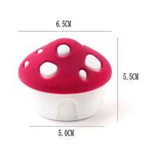 SMI Fine 1 Piece Lovely Velvet Mushroom Gift Box Jewelry Box Wedding Ring Box Necklace Ring Case Earrings Holder For Jewelry Display