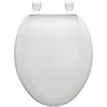 Centoco 1600 – 001 alargado asiento de inodoro de plástico con parte delantera cerrada, color blanco(default) - Multicolor - Ver 5