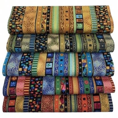 5pcs African Printed Fabric Pieces With Patterns, Fat, Pre Cut, Quilted Fabric, Fabric Fat, Quarter Bundled For Sewing, Patchwork, Face Protection Craft Projects, Suitable For DIY, Patchwork, Bags