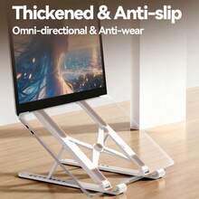 Acer 【宏碁官方正品】AMS026 笔记本电脑支架，8 档高度可调，可折叠，便携，符合人体工学设计，节省空间，经久耐用且稳定 - 白色 - 查看 10