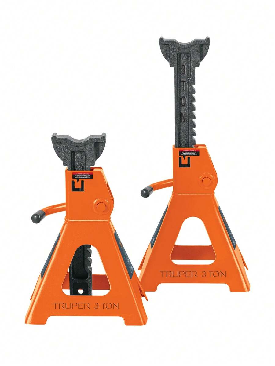 2-Piece Car Tower, 3-Ton Load Capacity, 29cm-43cm Height, Orange Color - Orange - View 1