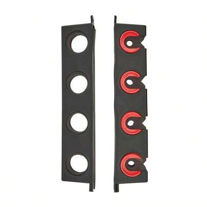 Horizontal Fishing Rod Rack, Black, Stores 6 Rods Safely And Securely, Soft Foam Grip Pads, Corrosion Proof Fishing Pole Holder