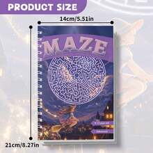 迷宫挑战练习册，趣味寻路谜题，锻炼专注力和策略能力，有助于增强注意力和毅力，是日常休息和安静夜晚的理想选择。 - 迷宮遊戲 - 查看 3