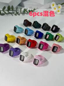 Contador de anillo clásico y sencillo, de material de resina, ligero y cómodo, conteo conveniente, contador de anillo con pantalla digital, contador de presión manual de alivio, ampliamente aplicable, disponible en varios colores, adecuado para hombres y mujeres, regalos navideños, contador de rosario electrónico, aplicable para uso comercial y doméstico, contador multifuncional - Multicolor - Ver 22