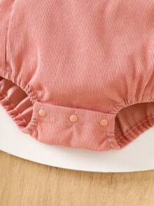 Baby Girls Pink Gift For Little Princess - Heart Bodysuit + Bow Headband, Baby 100 Days/1st Birthday Photography Outfit - Pink - View 7