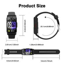 High-Definition Touch Smart Watch For Men & Women: Built-In Camera, Music Control, Fitness Tracking, Alarm/Message Notification, Customizable Screen, Compatible With IOS And Android - Multicolor - View 2