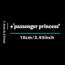 1pc "Princess Passenger" English Text Car Rearview Mirror Sticker, Adding A Stylish Touch To Your Vehicle Interior! Designed For Car Owners Pursuing Personalized Decor, With English Text As The Core, Integrating The Cute "Princess Passenger" Into Car Accessories. Stick It On The Rearview Mirror Or Side Mirror To Instantly Transform A Regular Mirror Into An Eye-Catching Highlight, Bringing A Unique Joy To Every Ride. - 1pc English Letter Decoration Sticker - View 3