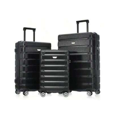 Hardshell Luggage Set 3 Piece Durable ABS+PC Travel Suitcase With Spinner Wheels For Men Women 20/24/28 Inch